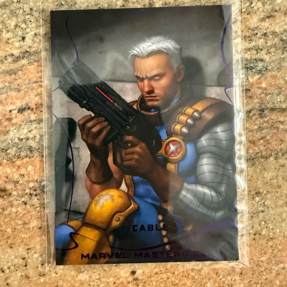 2022 Upper Deck Marvel Masterpieces #44 Epic Purple Cable 140/199